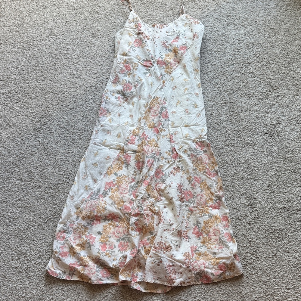 Lucky Brand Floral Patchwork Print Mid-length Dress